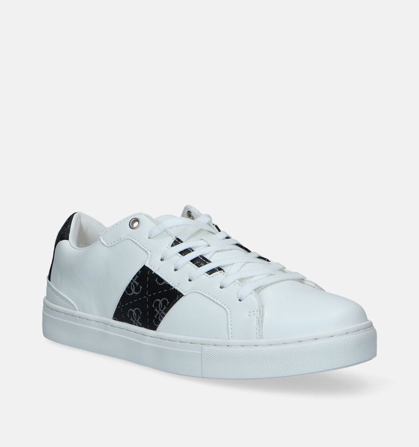 Guess Todi 4G Witte Sneakers voor heren (343208) - geschikt voor steunzolen