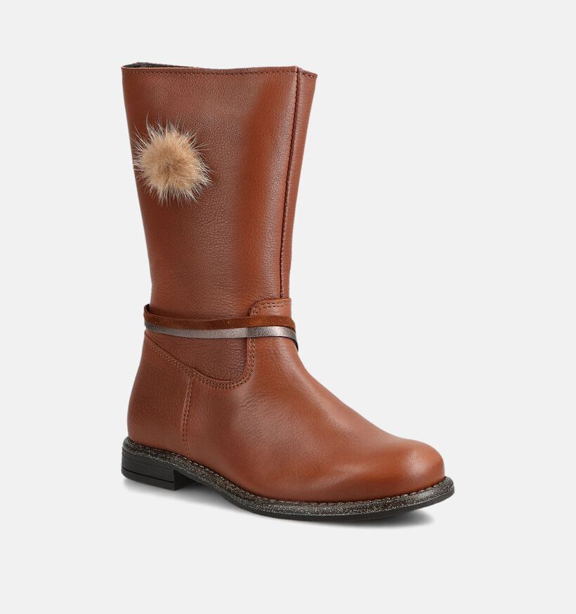 Little David Lipa Cognac Lange Laarsjes Little David Lipa Cognac Lange Laarsjes voor meisjes (364591) - geschikt voor steunzolen