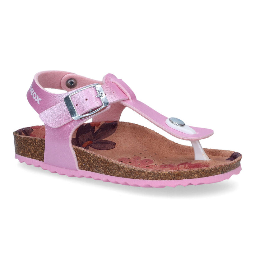 Geox Adriel Roze Sandalen in kunstleer (311013)