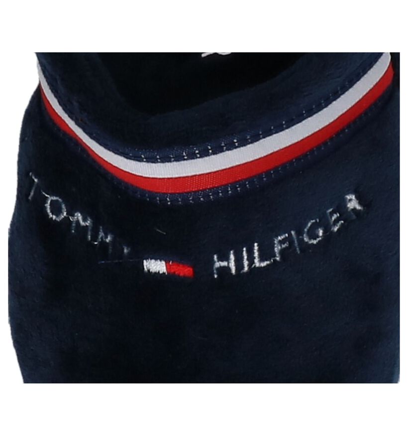 Tommy Hilfiger Pantoufles ouvertes en Bleu foncé en textile (225269)