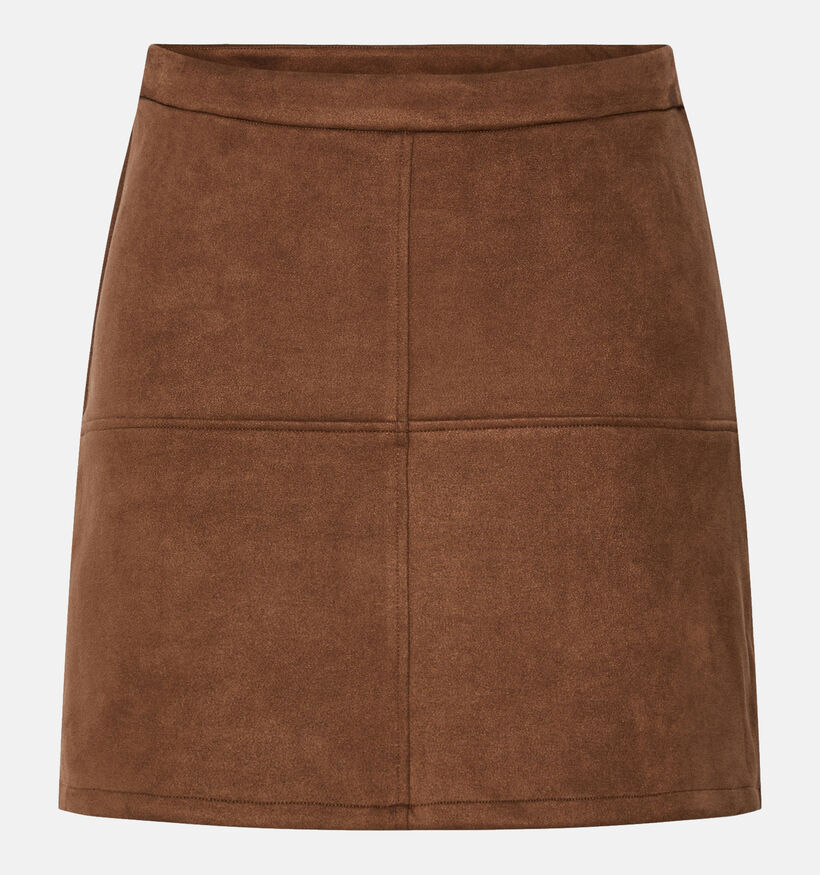 Pieces Rakel Brushed Bruine Korte Rok Pieces Rakel Brushed Bruine Korte Rok voor dames (365852)