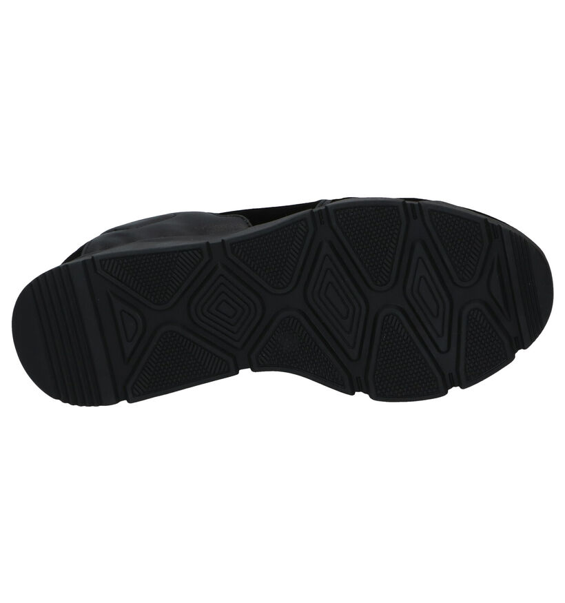 Steve Madden Poppy Zwarte Sneakers in leer (300602)