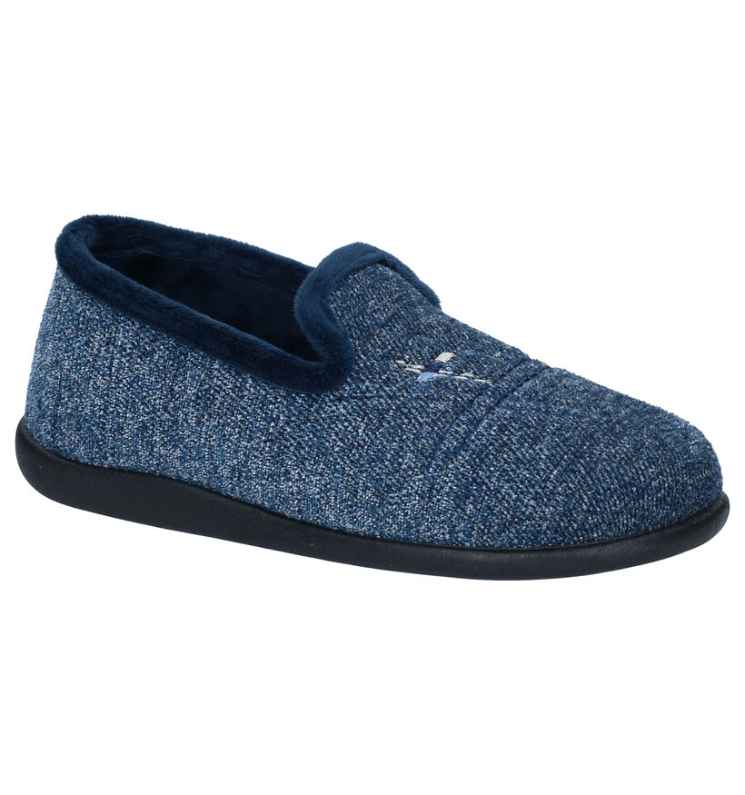 Milo & Mila Pantoufles fermées en Bleu pour garçons (332280)