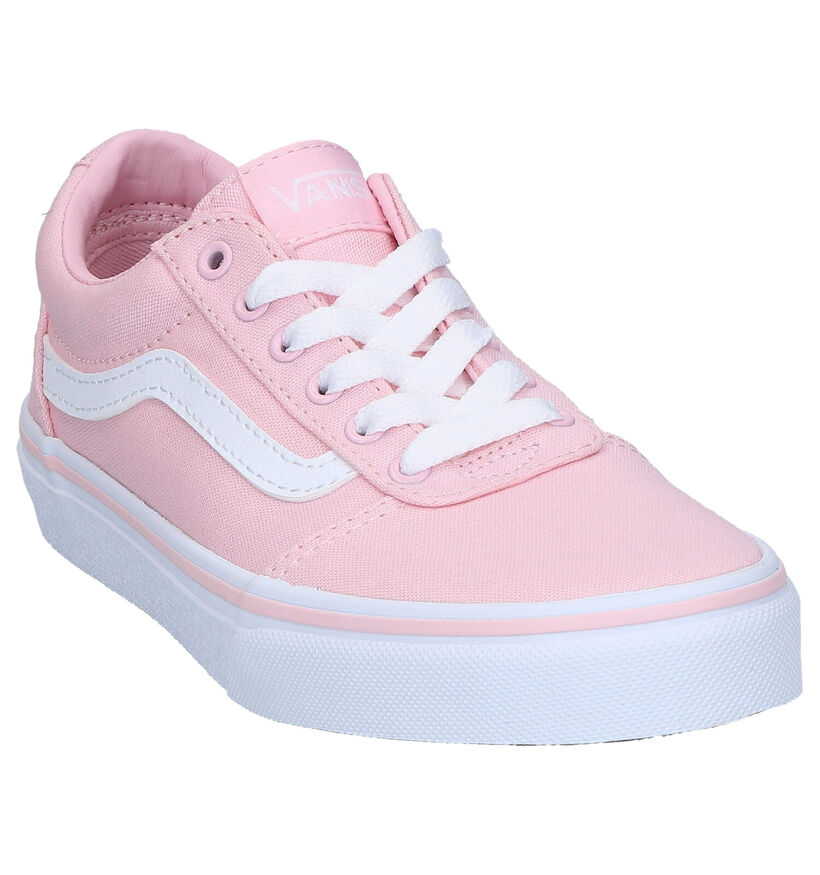 Vans Ward Roze Sneakers in stof (285715)