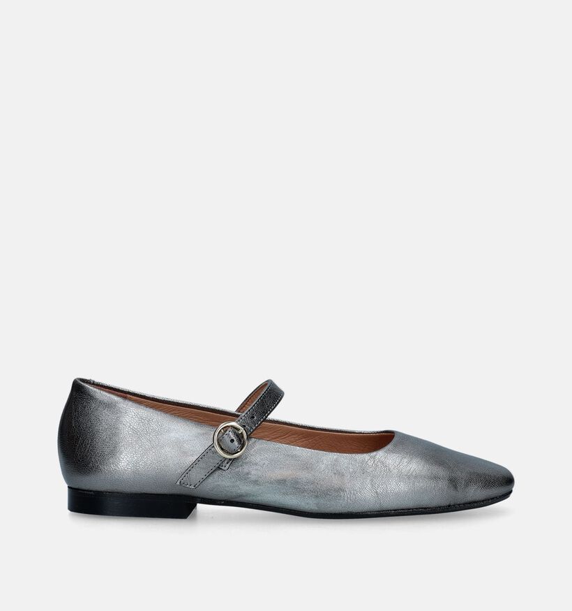 KMB Zilveren Ballerina's Met bandje voor dames (349212)