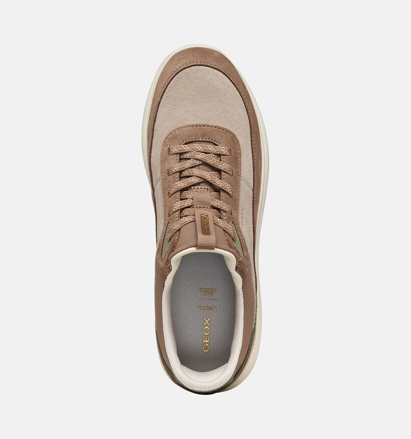 Geox Spherica Bruine Sneakers voor dames (377785) - geschikt voor steunzolen