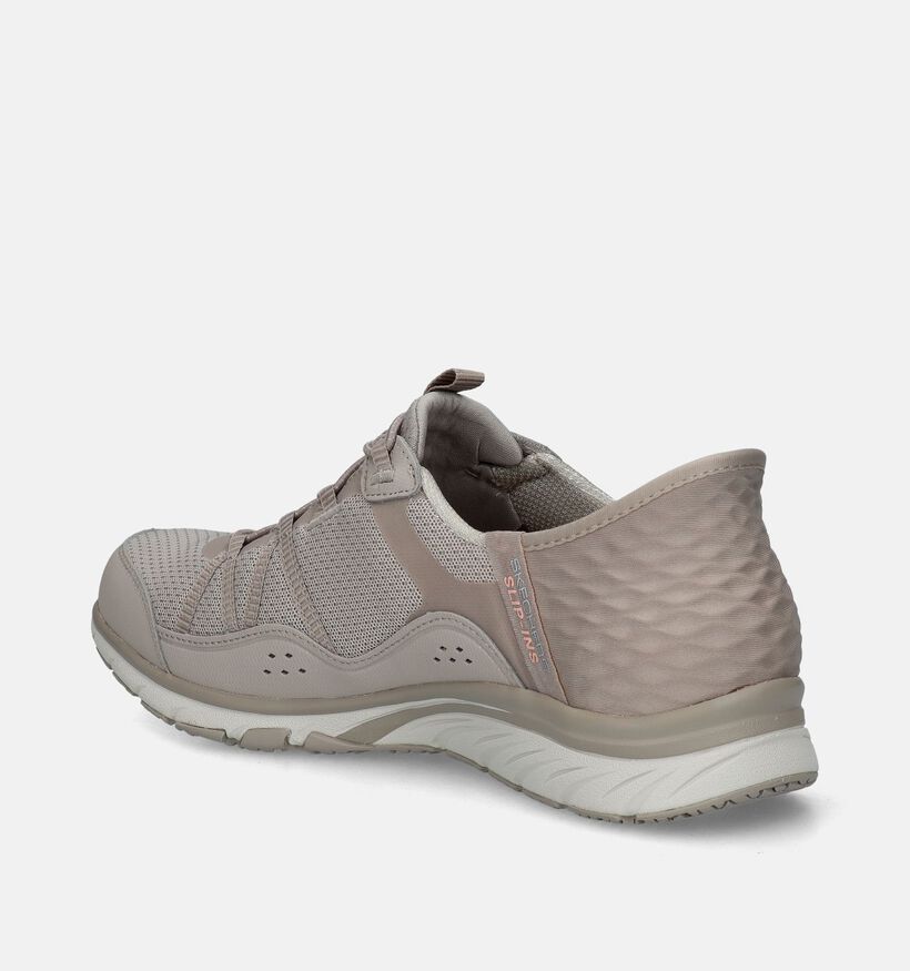 Skechers Slip-ins Taupe Sneakers voor dames (335216) - geschikt voor steunzolen