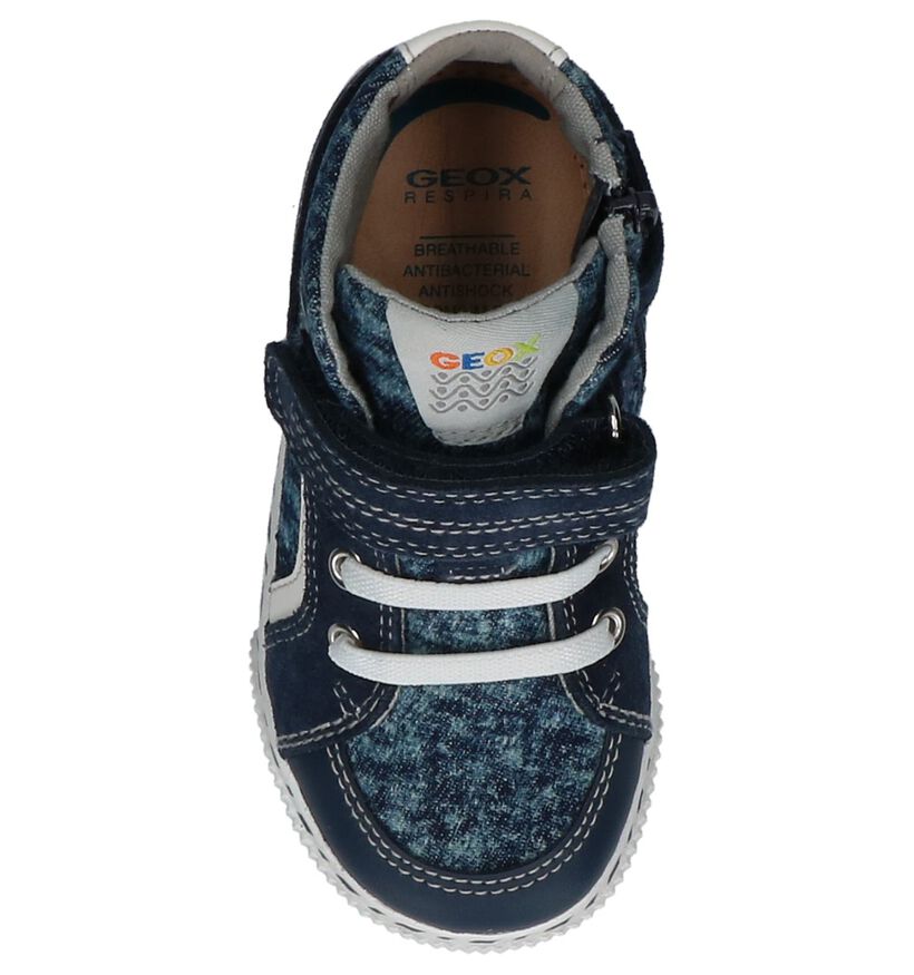 Geox Baskets pour bébé en Bleu foncé en textile (210554)