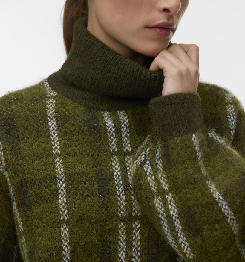 Vero Moda Toby Donkergroene Trui met Kraag voor dames (379681)