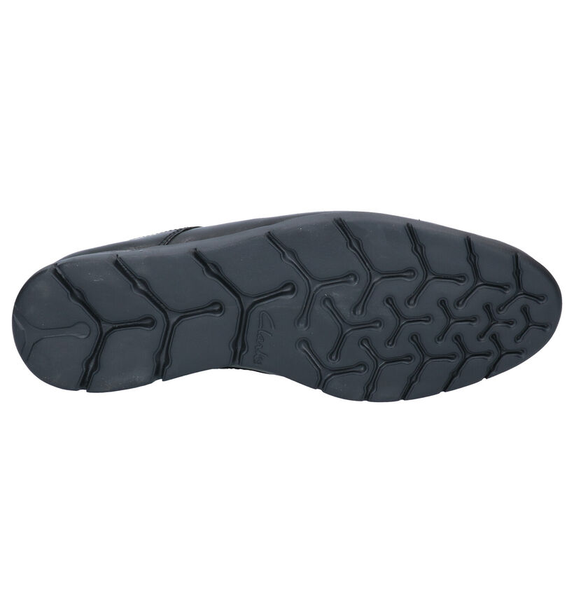 Clarks Vennor Walk Chaussures Habillées en Noir en cuir (265561)