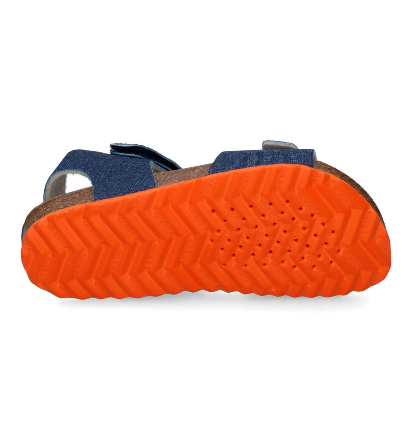 Geox Ghita Sandales en Bleu en simili cuir (303740)