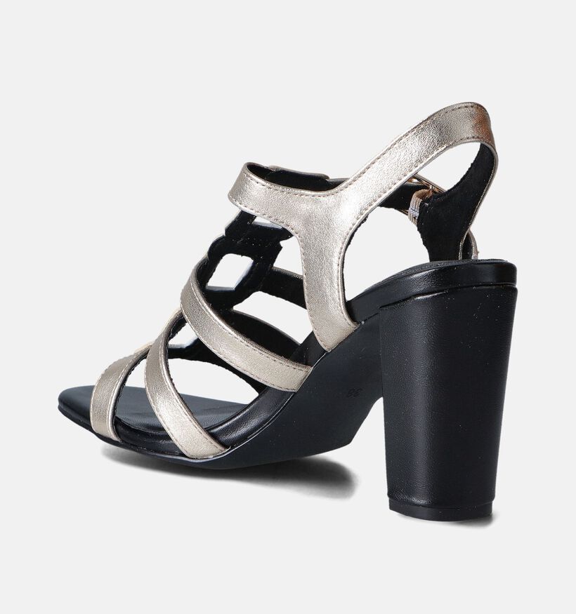 Marco Tozzi Sandales à talons en Or pour femmes (354222)