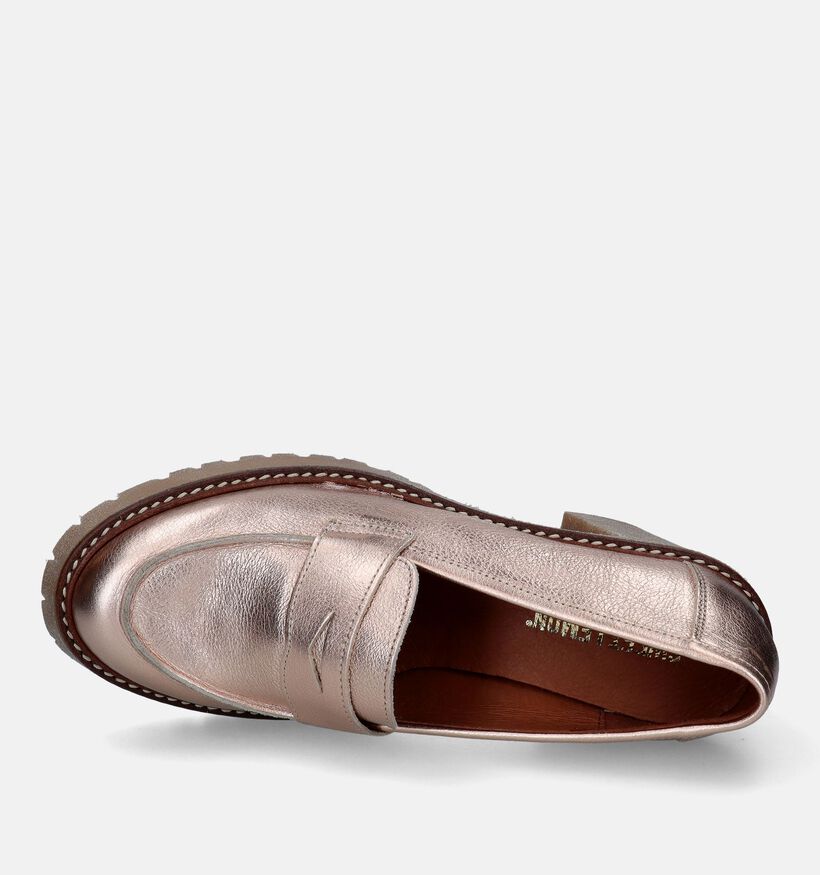 Sweet Lemon Normy Rose Gold Mocassins met hak voor dames (333432)