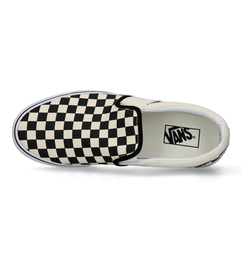 Vans Asher Wit/Zwarte Slip-on Sneakers voor heren (321114)