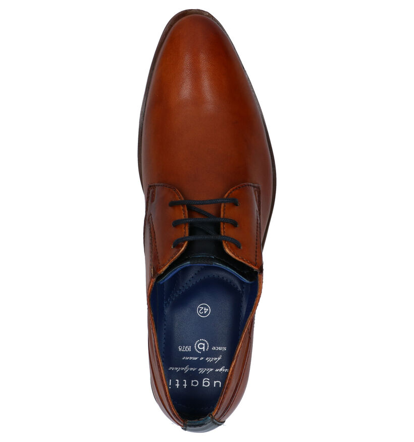 Bugatti Cognac Geklede Schoenen in leer (276782)