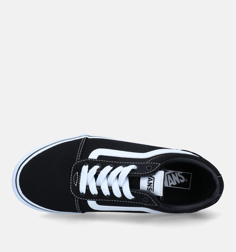 Vans Ward Platform Baskets de skate en Noir pour filles (327970)