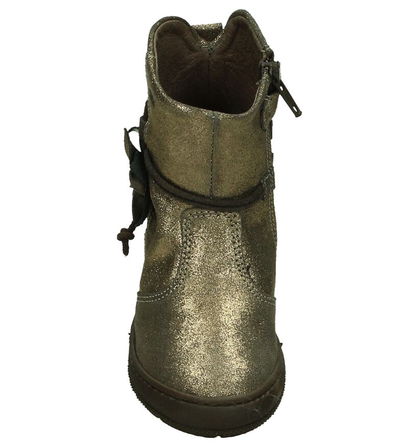 STONES and BONES Bottes basses en Bronze en cuir (200667)