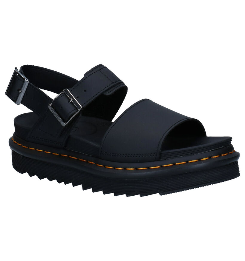 Dr. Martens Voss Zwarte Sandalen in leer (284643)