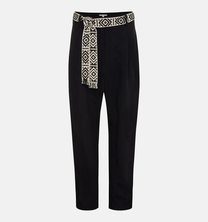 Mexx Zwarte Linnen Broek voor dames (324103)