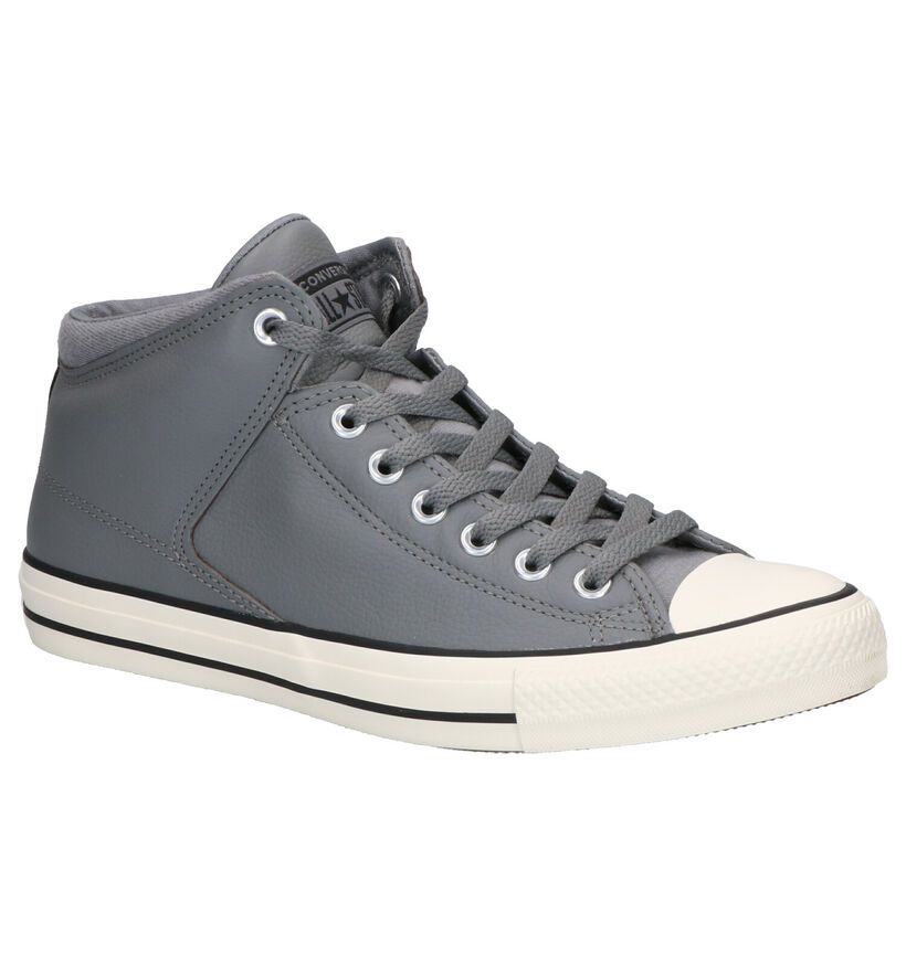 Converse AS High Street Grijze Sneakers in leer (252765)