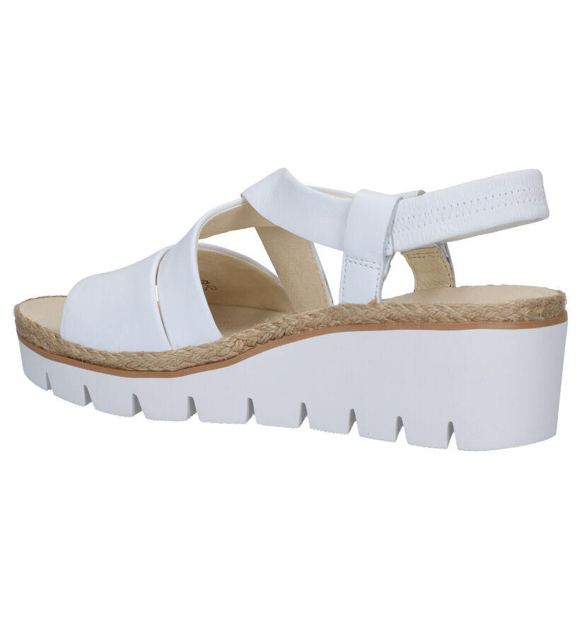 Gabor Best Fitting Witte Sandalen in leer (271627)