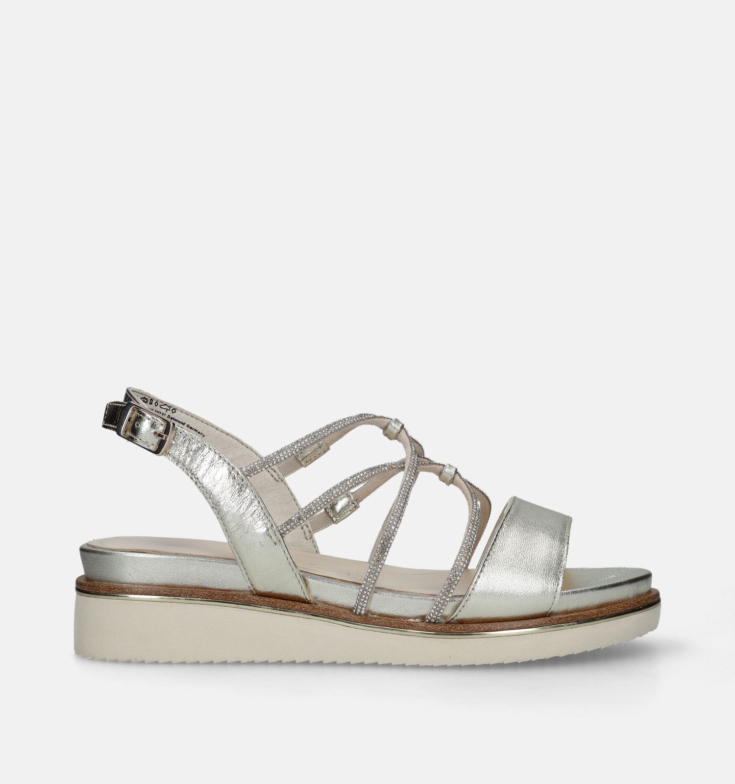 Tamaris Gouden Sandalen Met Sleehak Dames Sandalen Online op TORFS.BE