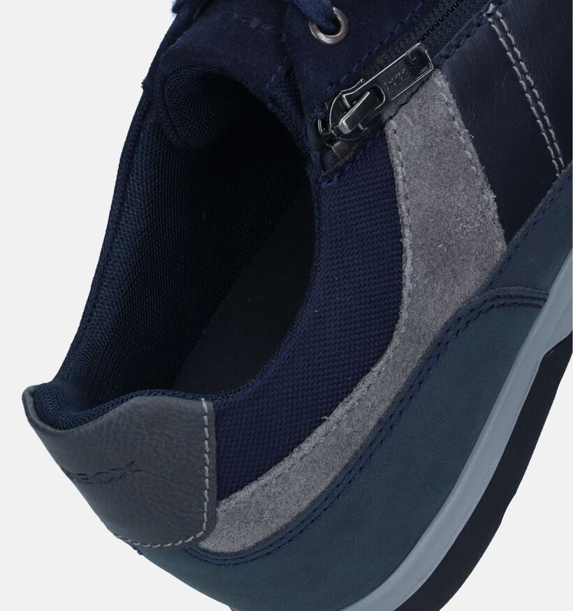 Geox Renan Blauwe Veterschoenen voor heren (344326) - geschikt voor steunzolen