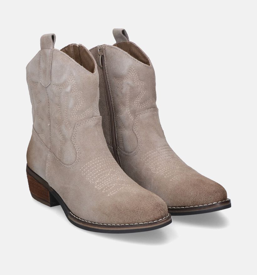 Poelman Beige Cowboyboots voor dames (327243)