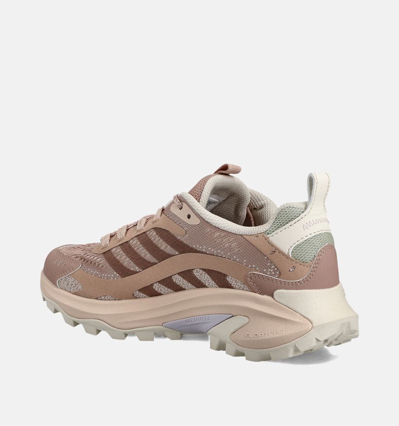Merrell MOAB Speed 2 Bruine/Roze Wandelschoenen voor dames (363641) - geschikt voor steunzolen