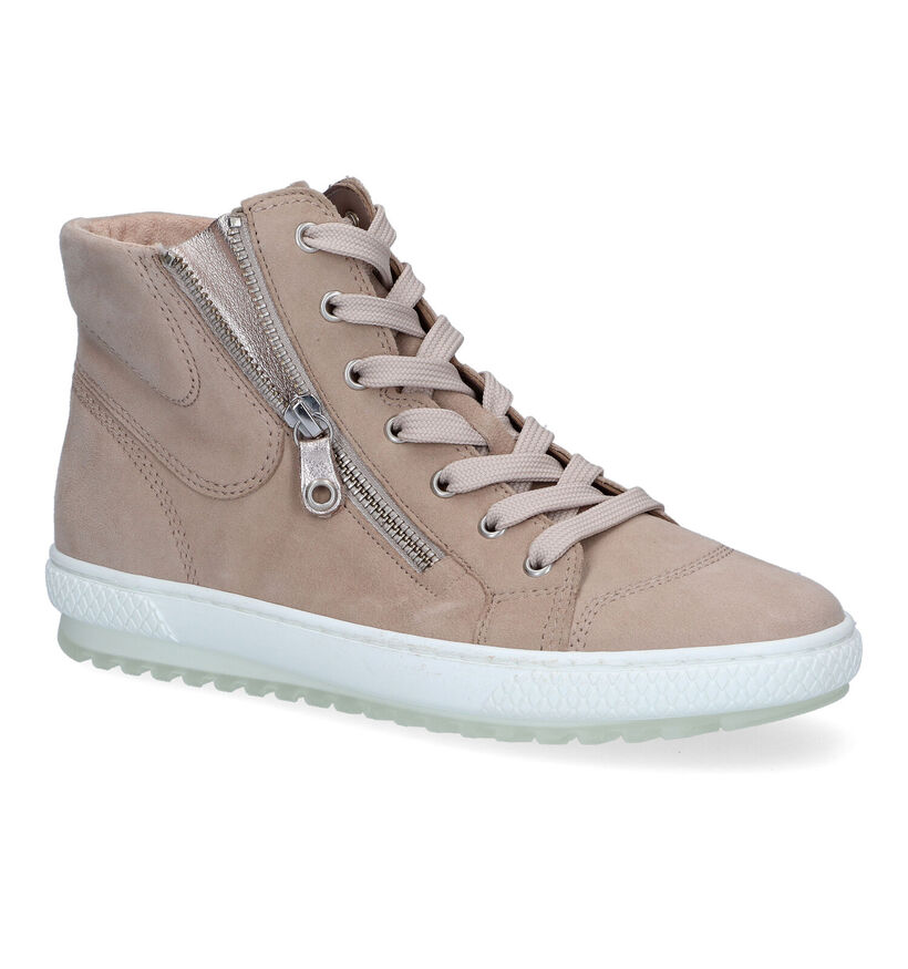 Gabor Taupe Sneakers voor dames (306190) - geschikt voor steunzolen