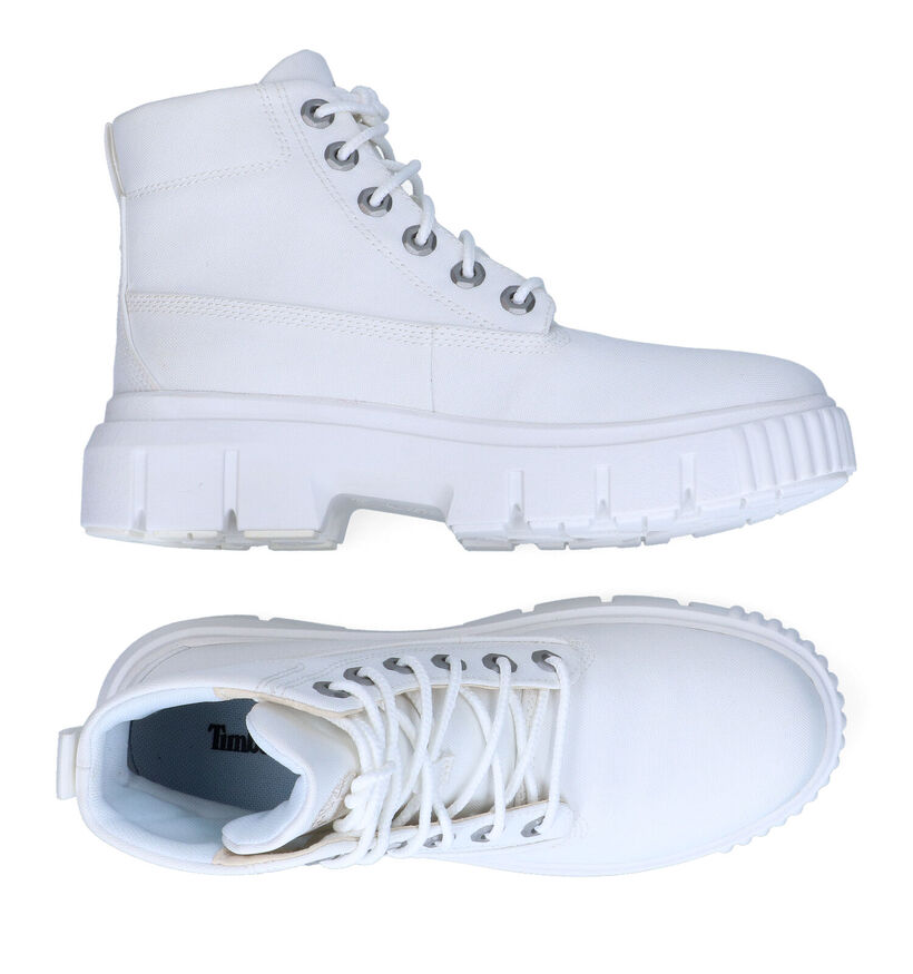 Timberland Greyfield Fabric Bottines en Blanc en textile (303673)