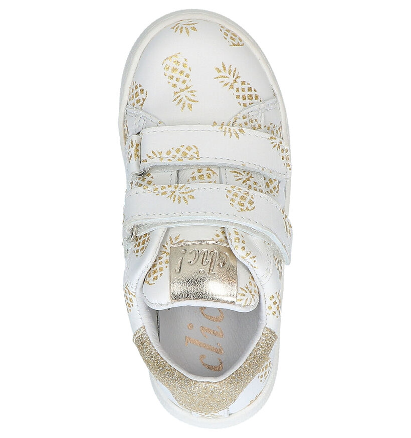 Clic! Baskets basses en Blanc en cuir (270512)