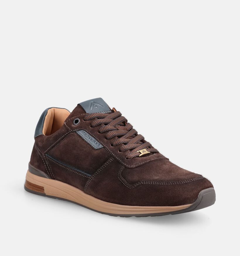 Ambitious Slow Chaussures plates en Brun fonc&eacute; pour hommes (381292) - pour semelles orthop&eacute;diques