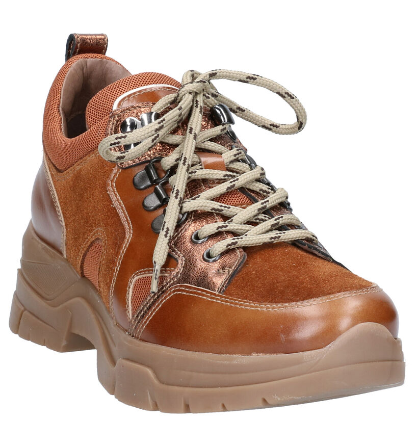 NeroGiardini Cognac Sneakers in leer (262497)