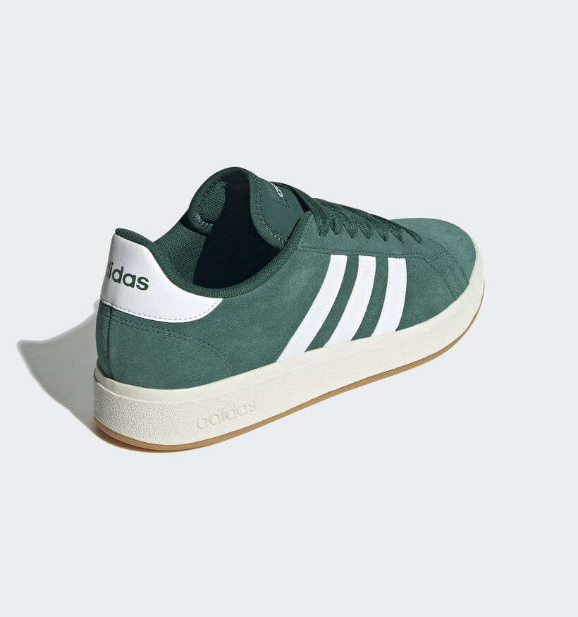 adidas Grand Court Base 00s Baskets en Vert pour garçons, hommes (350122)