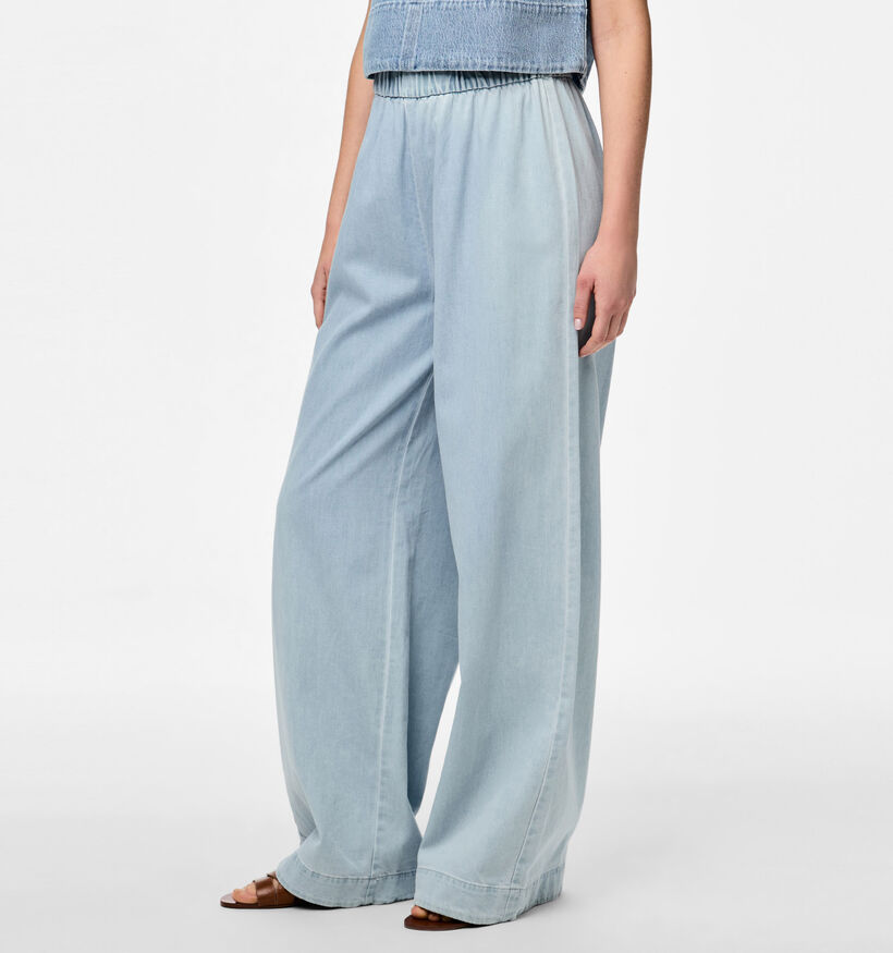 Pieces Smidi Blauwe Wijde Broek voor dames (352459)