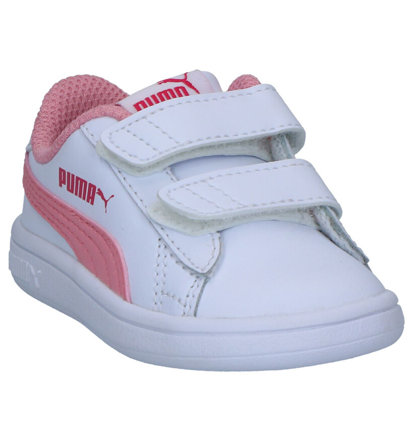 Puma Smash Witte Sneakers in kunstleer (265619)