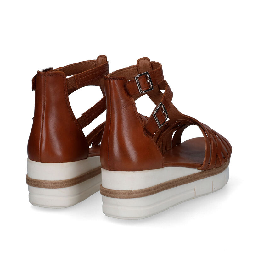 Tamaris Touch it Sandales en Cognac en cuir (307595)