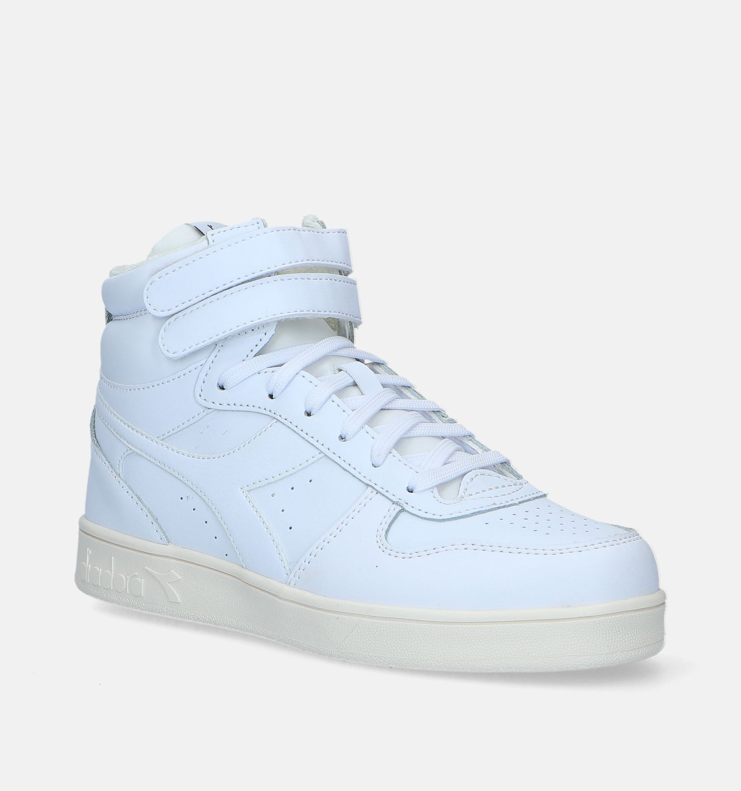 Diadora Magic Basket MID GS Witte Sneakers Jongens Meisjes