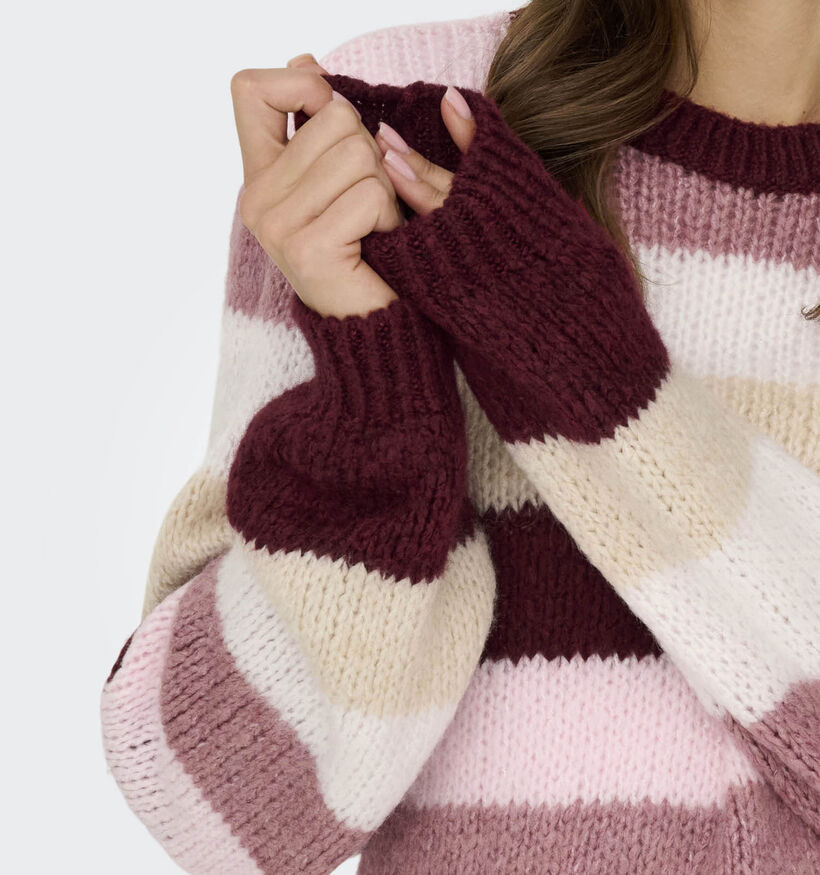 JDY Dinea Blauwe/Witte Trui met Strepenprint JDY Dinea Roze/Witte Trui met Strepenprint voor dames (359868)