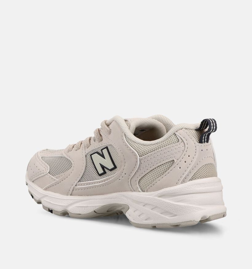 New Balance 530 Ecru Sneakers voor jongens, meisjes (375136) - geschikt voor steunzolen