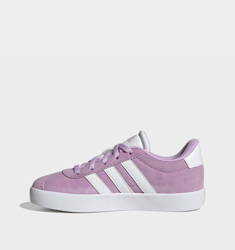 adidas VL Court 3.0 Baskets en Violet pour filles (366886) - pour semelles orthop&eacute;diques