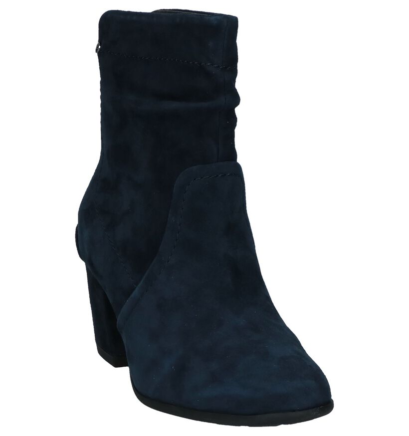 Be Natural Bottes basses en Bleu foncé en daim (225919)