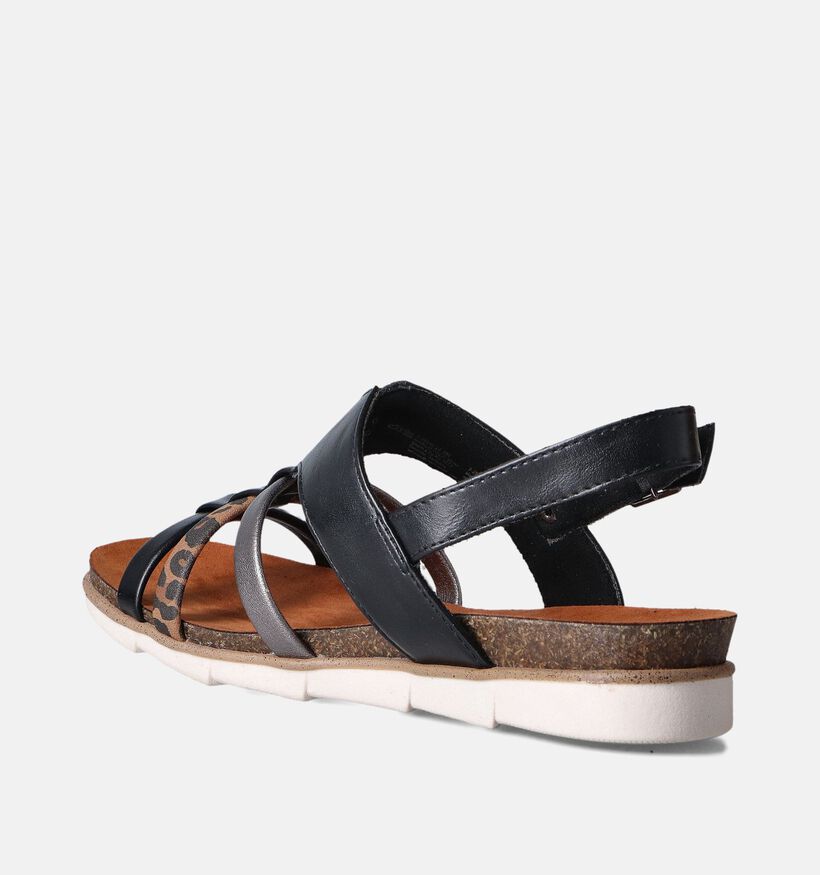 Marco Tozzi Zwarte Sandalen voor dames (354243)