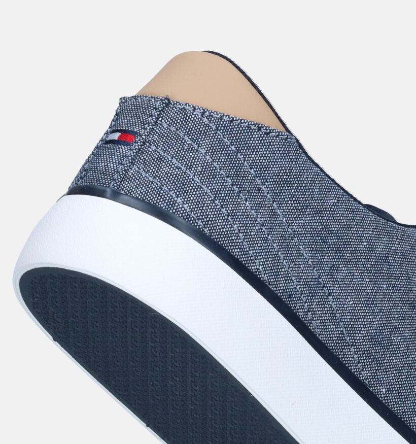 Tommy Hilfiger HI Vulc Low Chambray Chaussures à lacets en Bleu pour hommes (336697) - pour semelles orthopédiques