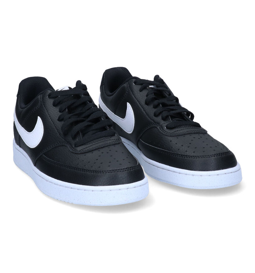 Nike Court Vision Zwarte Sneakers voor heren (317112) - geschikt voor steunzolen