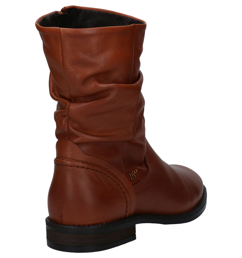 River Woods Exoda Cognac Korte Laarzen in leer (281961)