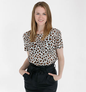 Vila T-shirt manches courtes en Beige (284091)
