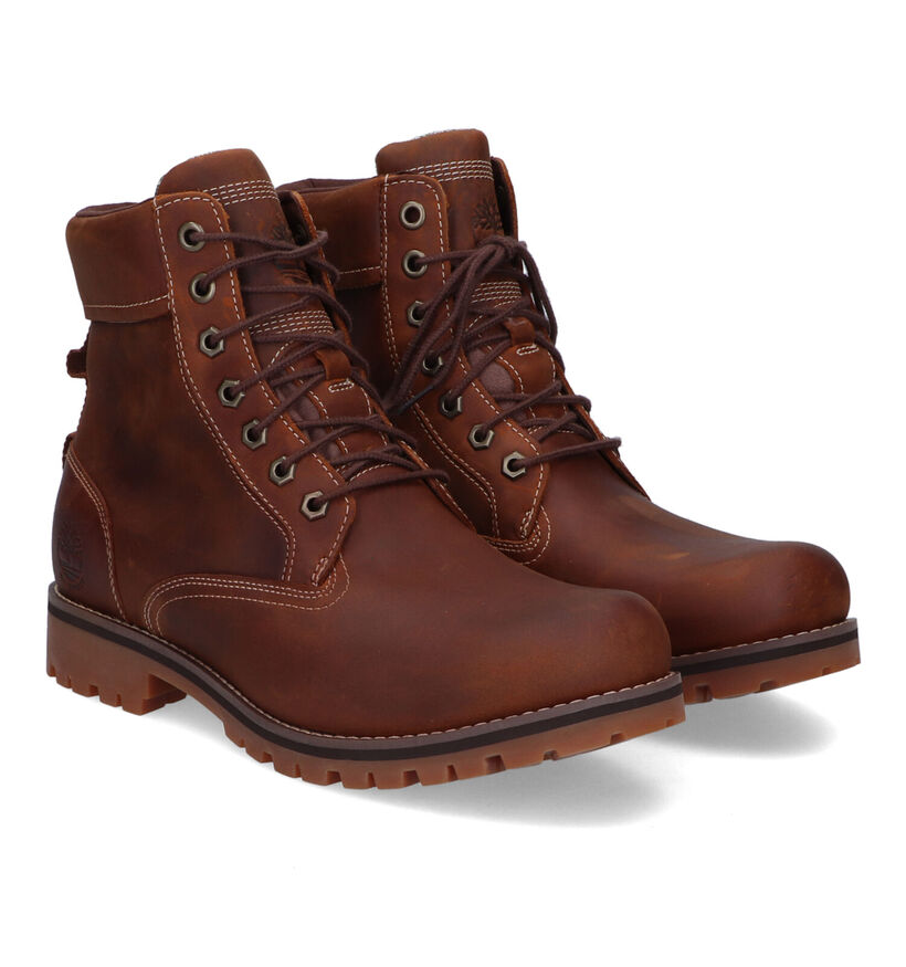 Timberland Rugged 6IN Plain Toe WP Bruine Bottines voor heren (313467) - geschikt voor steunzolen