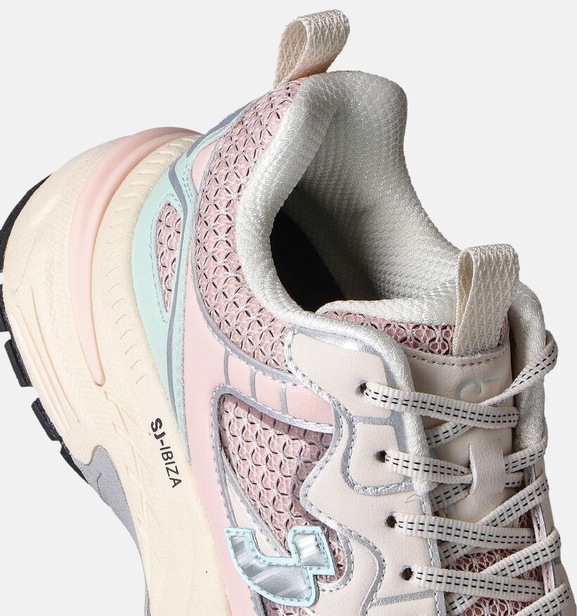 SJ Roze Sneakers voor dames (354136) - geschikt voor steunzolen